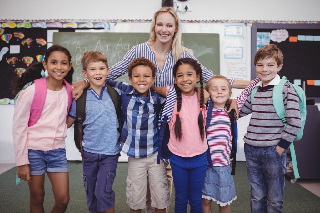 children in school